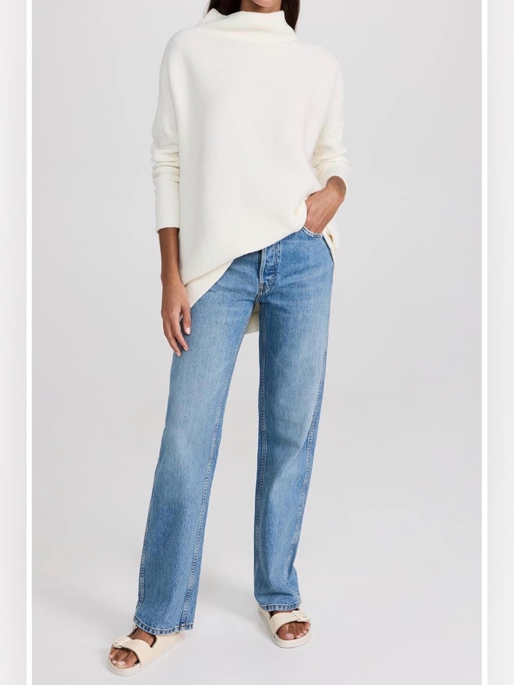 New Free People Ottoman Sweater-Size Small-Ecru/Cream